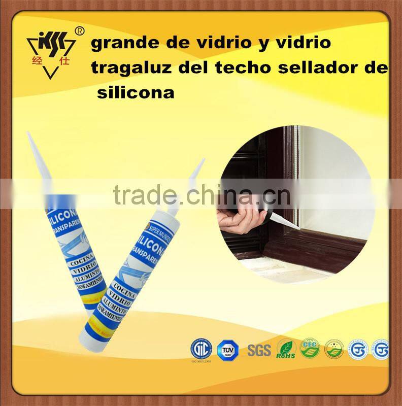 grande de vidrio y vidrio tragaluz del techo sellador de silicona
