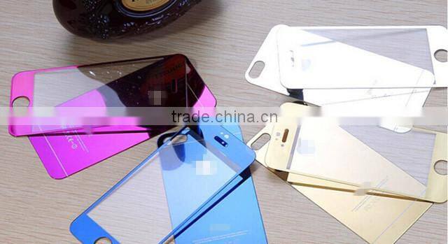 2016 new produtcts Full Color Titanium Alloy Tempered Glass for iPhone 6s Mobile Phone Case China supplier