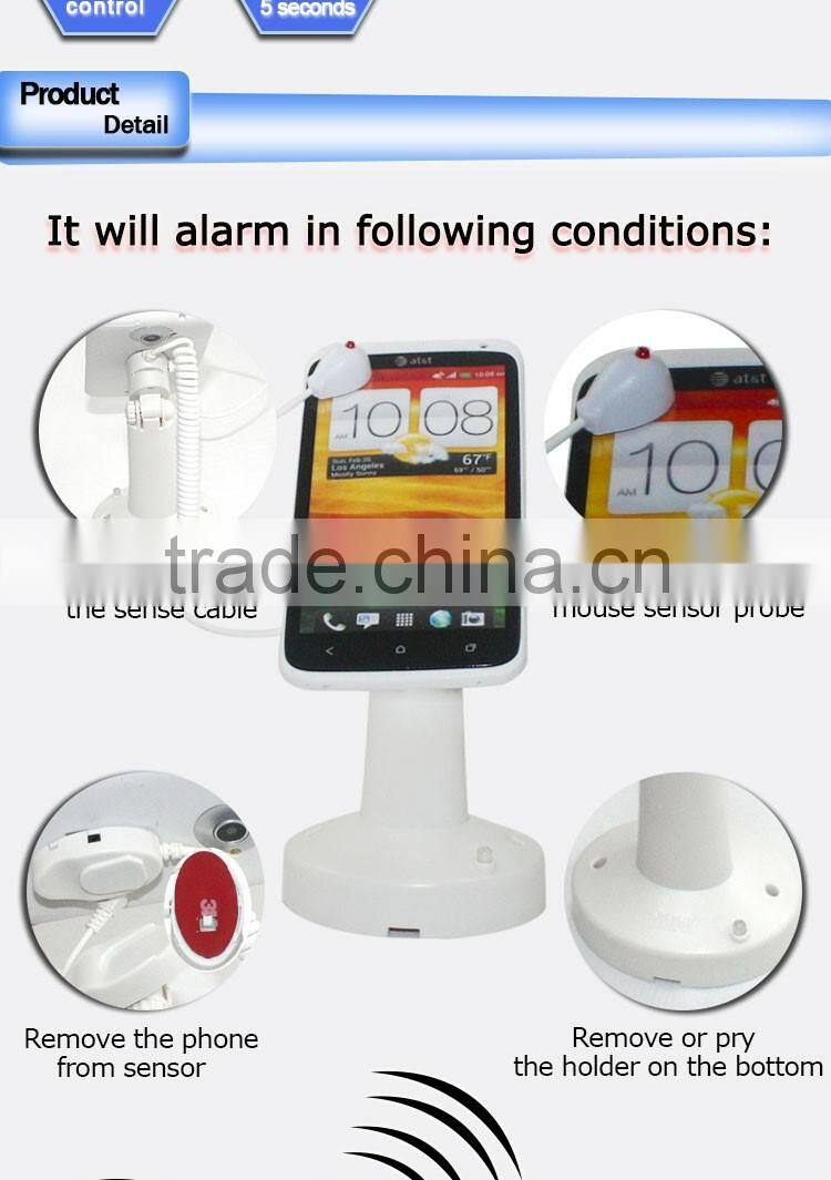 Adjustable cell phoen display alarm plastic security device