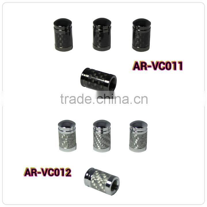 Hot Sale High Quality carbon fiber car tire air valve cap