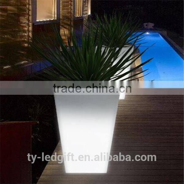 modern led flowerpot lighting plastic led flowerpot light outdoor