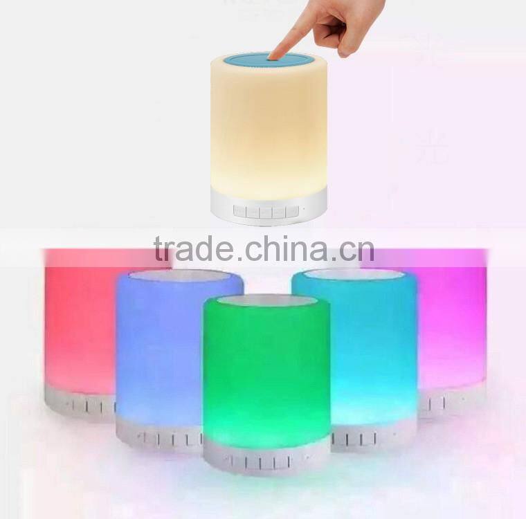 Magic Touch Sensor Lamp Mini Portable Bluetooth Wireless Speaker For Sauna