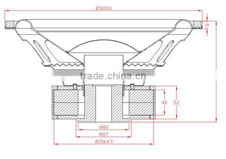 Cometa CT-1202 4 ohm,1200W power subwoofer/subwoofer car audio