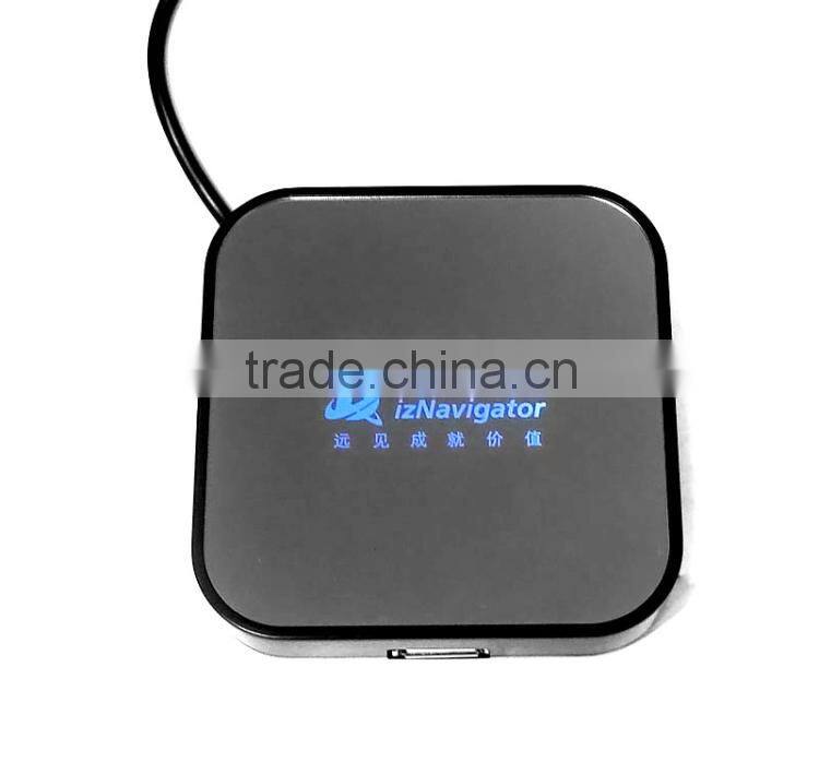 Computer mirror usb 2.0 hub 4 port with light-up logo