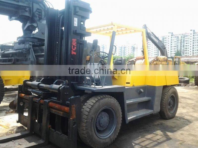 Used/Secondhand TCM 10ton forklift FD100 | used 10ton forklift | old/half new forklift 10 ton