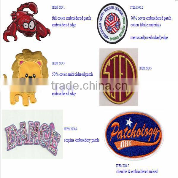 Water-soluble flower embroidered design for garment collar