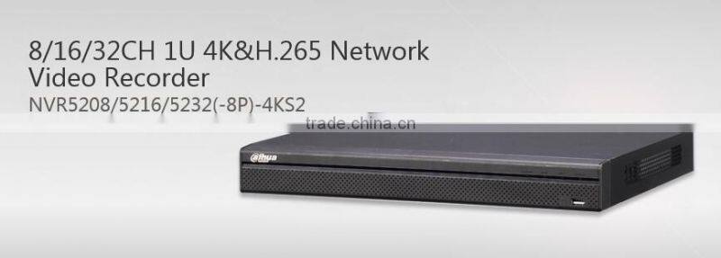 Dahua H.265 16ch NVR, Support 2 SATA HDDs up to 12TB, 2 USB(1 USB3.0)