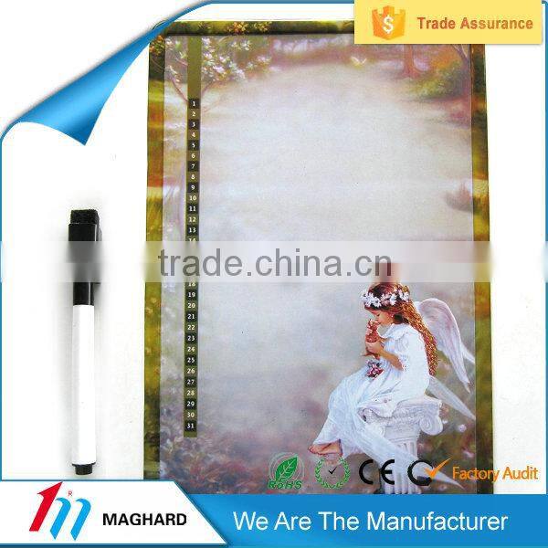 Girl angel magnetic writing board sheet for kids education toy
