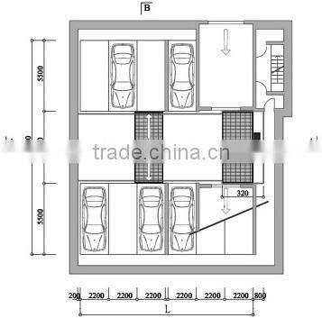 PPY advanced robotic car parking system for carport