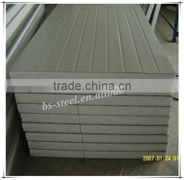 Corrugated EPS Polyurethane Foam Cold Room Composite Panel