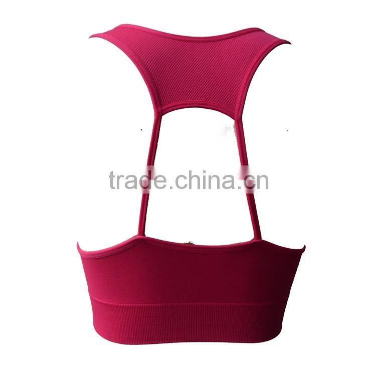 Fashion Factory Designer Hollow-out Back Women Exercise Bra Top