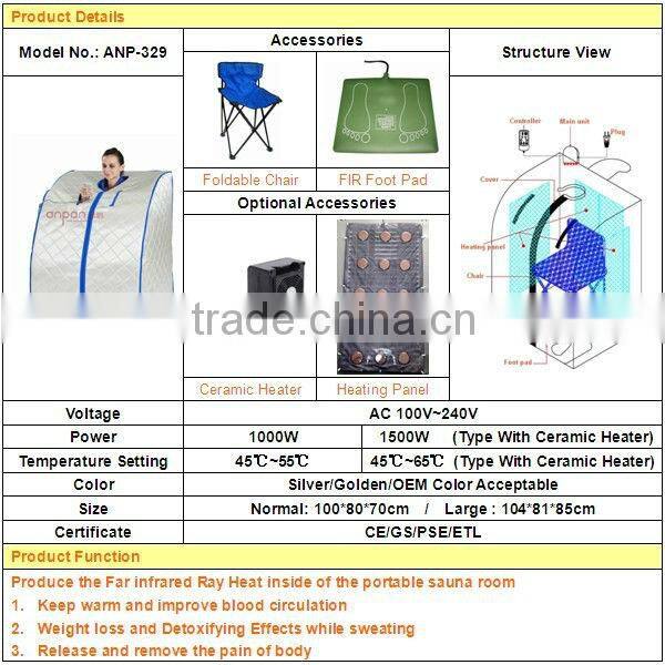 Luxury Slimming Spa Capsule With Carbon Or Ceramic Infrared Sauna