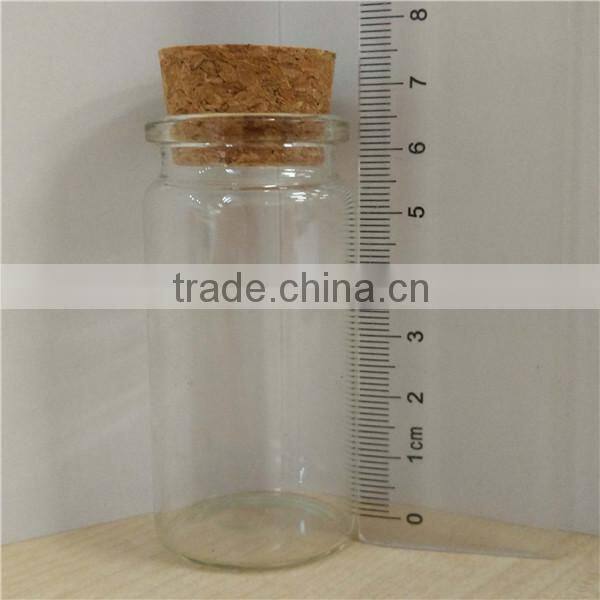 cork 35*70mm pharmaceutical bottle, glass bottle