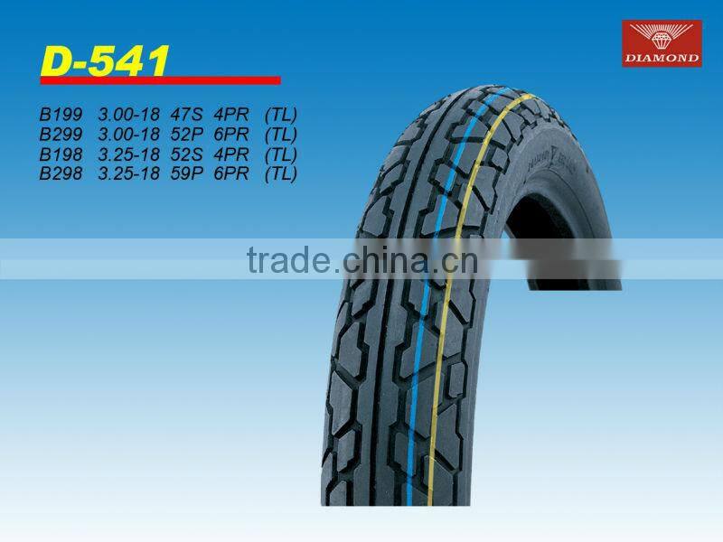 2014 popular size for motorcycle tire 3.00-18 47S 4PR (TL)and 3.25-18 52S 4PR