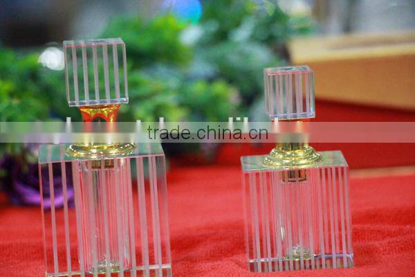 Wholesale wedding gifts crystal metal 3ml glass oil bottles