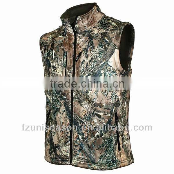 Men camo water-resistant hunting gilet