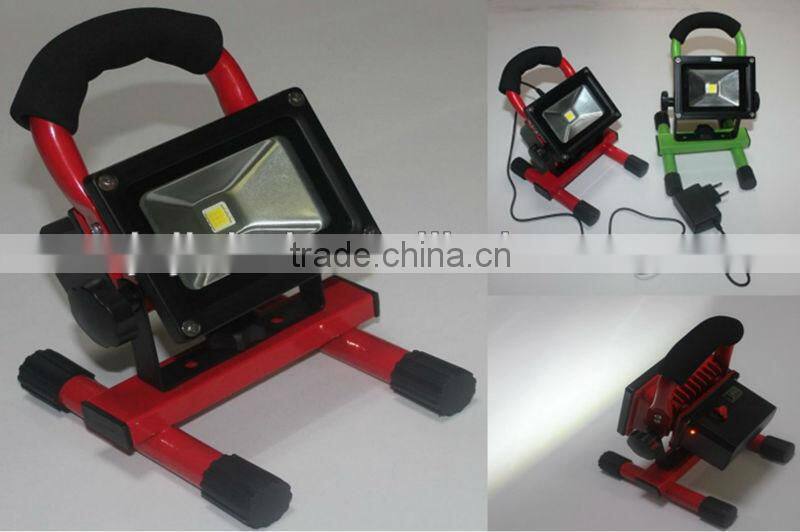 echargeable Floodlight 20W, LED Rechargeable cordless portable high power outdoor LED floodlight