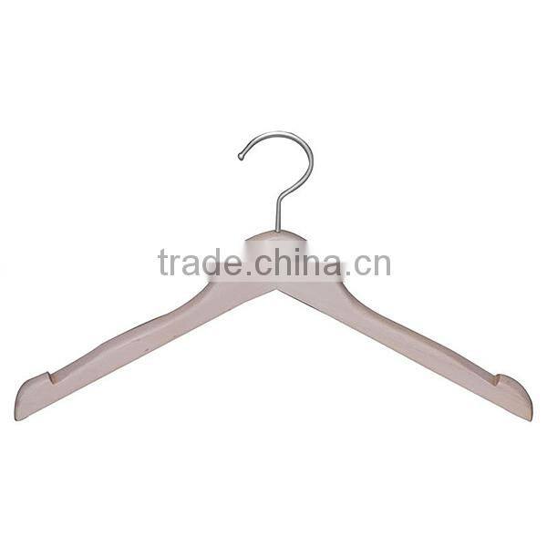 Professional standard wood clothes hanger with locking bar