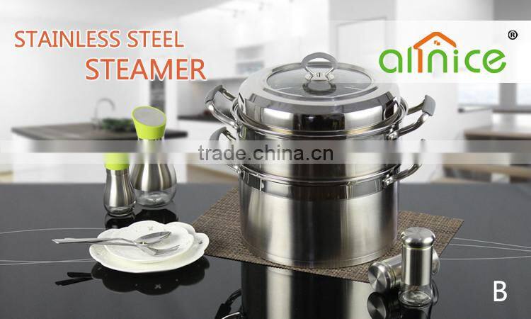American style whole Multi-ply Stainless Cookware - Steamer Pot Series Stock Pot Steamer Pasta Cooker
