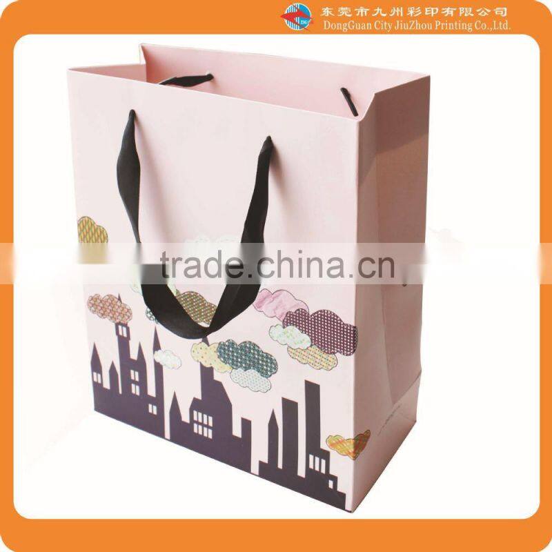 Pink stripes cake paper packaging box
