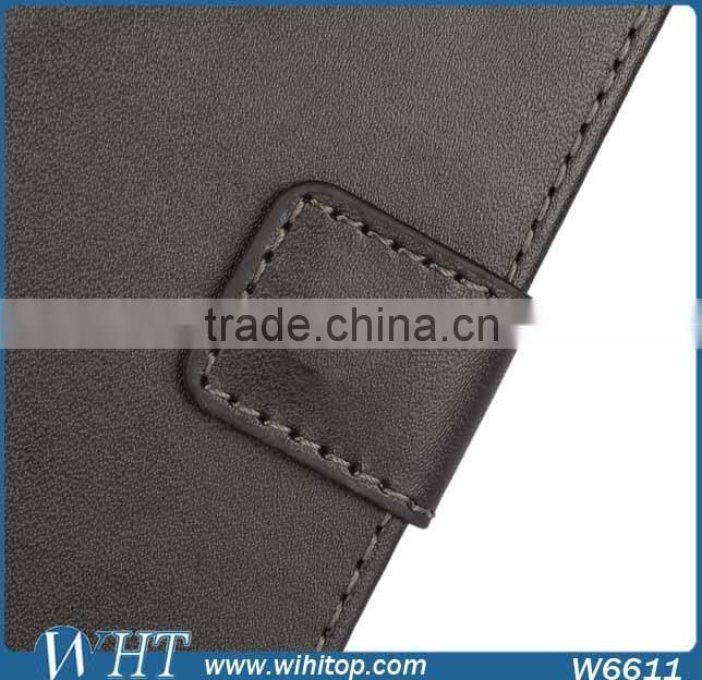 China Supplier Flip Wallet Cover Genuine Leather Phone Case for Sony Xperia E4