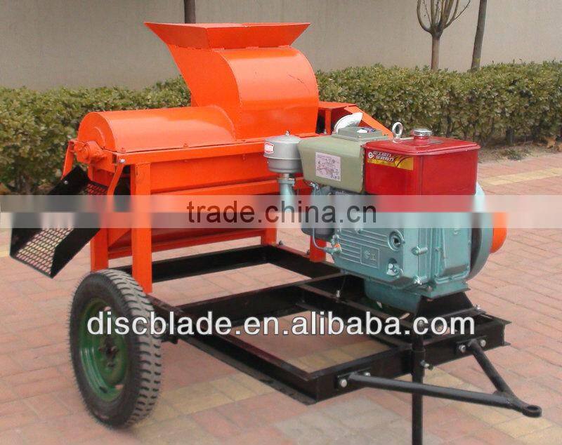 sweet corn thresher machinery maize thresher with diesel power