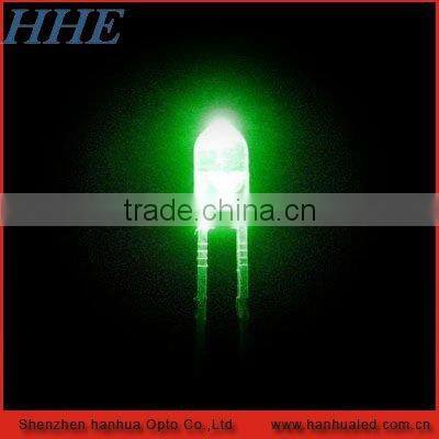 5mm round green led component for signal indication