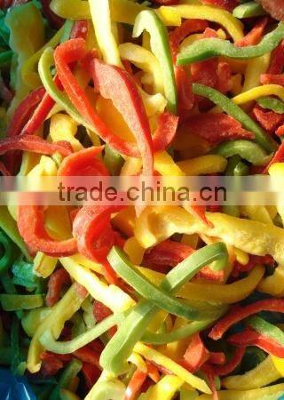 IQF frozen green pepper strips