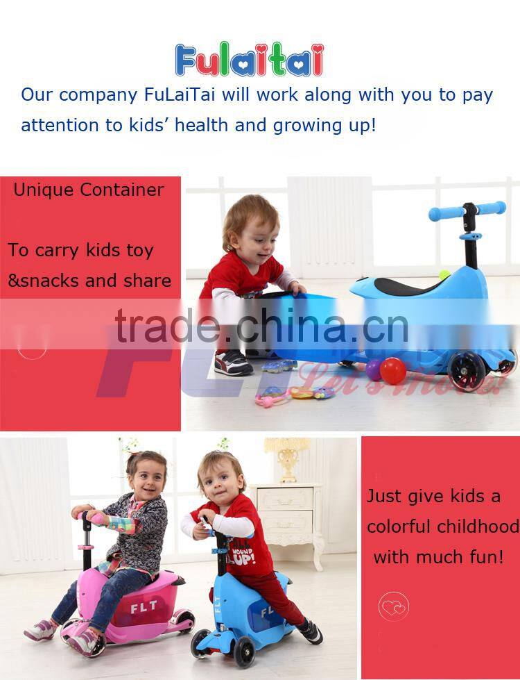 High quality multifunctional wholesale kids scooter with storage