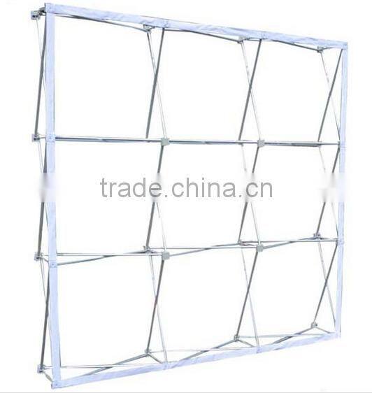 JC 10ft exhibition display aluminum alloy fabric display with magic tape