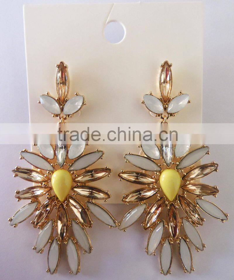 cheap earrings made in china Women Charms silver piercing ring type earrings