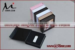 Fabric Linen Special Paper USB Flash Drive Magnet Storage Packaging Gift Box