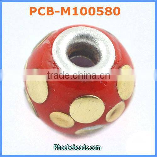 Wholesale Fashion Round Black Indonesia Clay Beads PCB-M100579