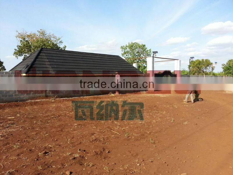 2016 Building Material Classical Colorful Stone Coated Metal Roof Tile in China