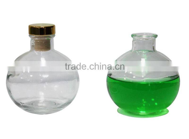 High quality 200ml round reed diffuser glass bottle decorative