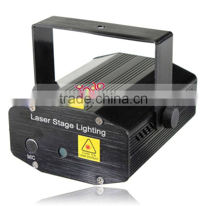 Fantastic Mini Starry Sky Style Green & Red Light LED Stage Light With Remote Controller Black