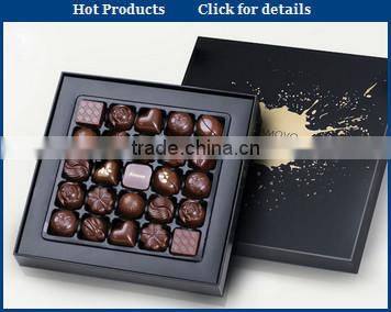 custom handmade paper chocolate box,paper chocolate packaging box, cardboard chocolate gift box with bow