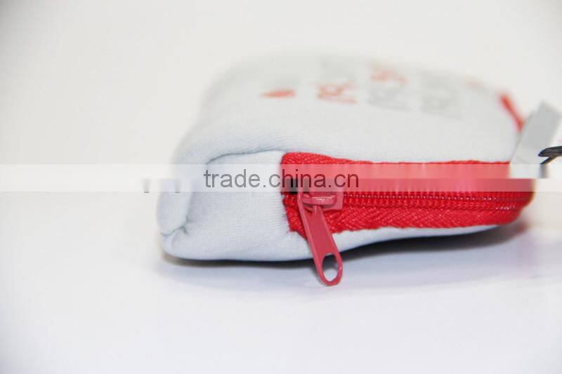 2015 Promotion gifts neoprene purse bag,wallet case,change bag,cute little money bag