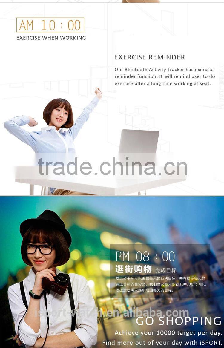 Remote Music Player Camera Bluetooth Fitness Band with Phone Call, SMS Notification