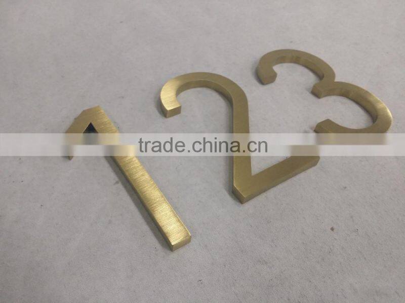High quality brass coating house number