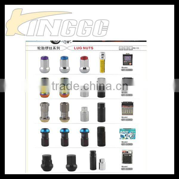 High Quality Automotive Alloy lug nuts with 12*1.5mm