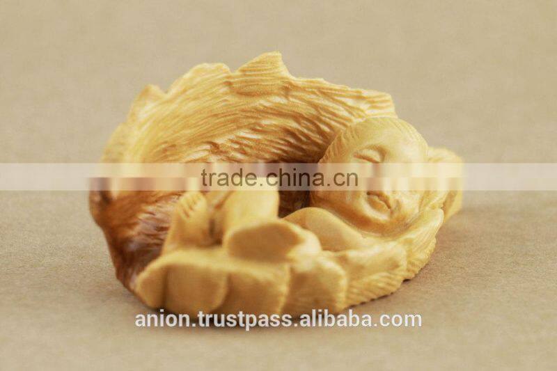 Olive Wood Carved Big Figure of Small Jesus