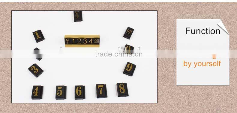 Promotional plastic price tag/ABS price display with lower price
