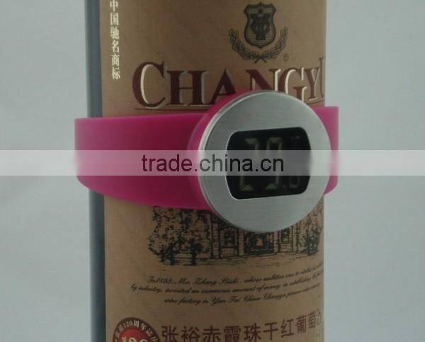 Colorful Watch style LCD Digital Red Wine Thermometer,Digital wine thermomter Trade assurance supplier