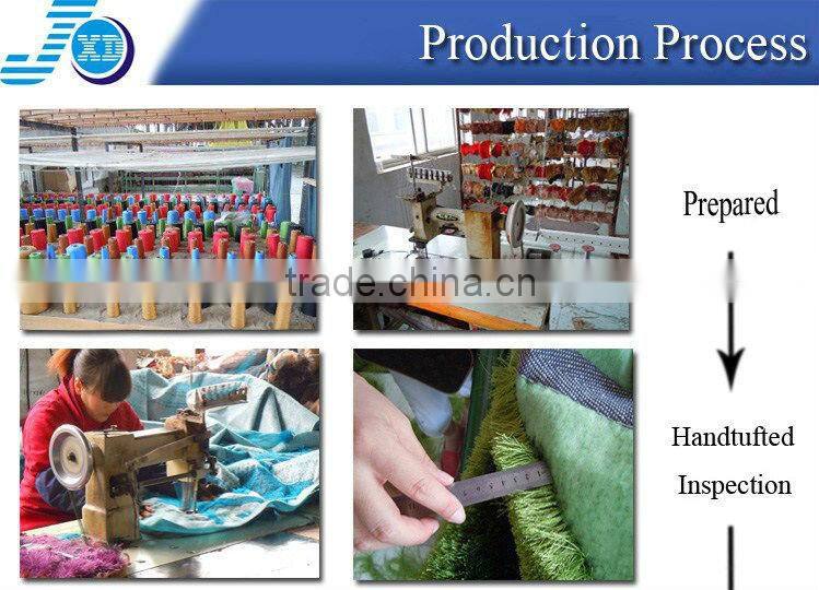 Brown Hand tufted shaggy car mat