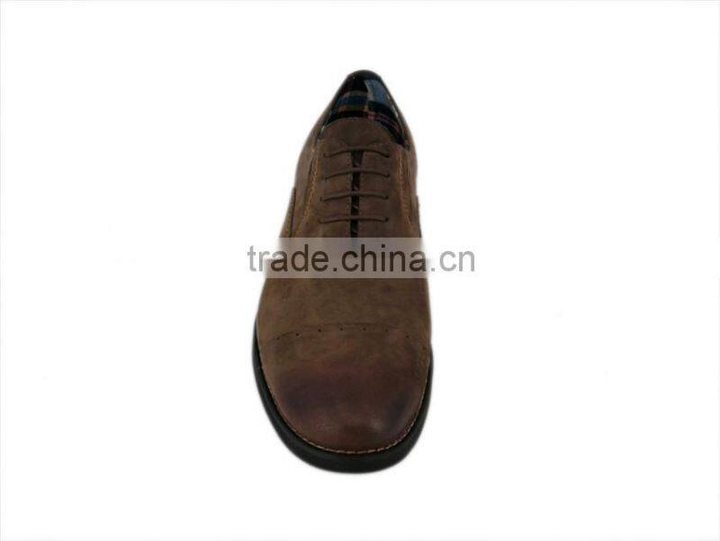 Nubuck leather fashion design wholesale men dress shoes