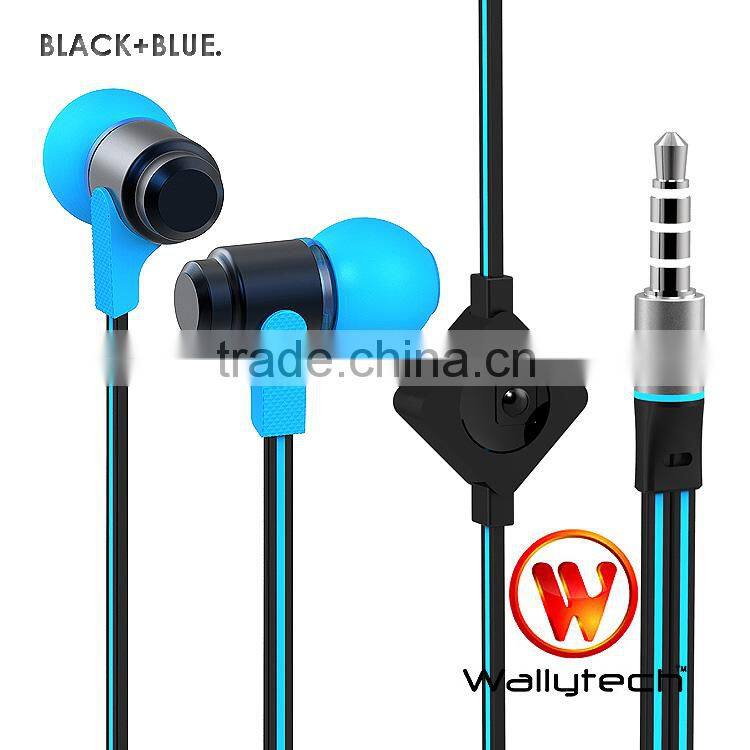 Flat cable Earphones