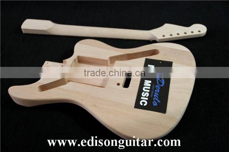Quality Guitar Factory DIY Electric Guitar Kits Solid Mahagany Body MX-011