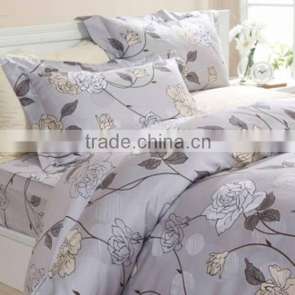 4pcs 100% Charmeuse Silk Jacquard Bedding
