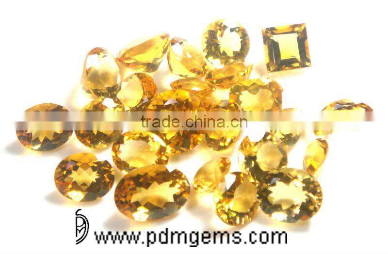 Lemon Quartz Mix Shape Cut Faceted Lot For Silver Jewelry From Jaipur